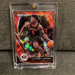 Custom 3D Floater - Anthony Edwards Prizm Draft Picks card